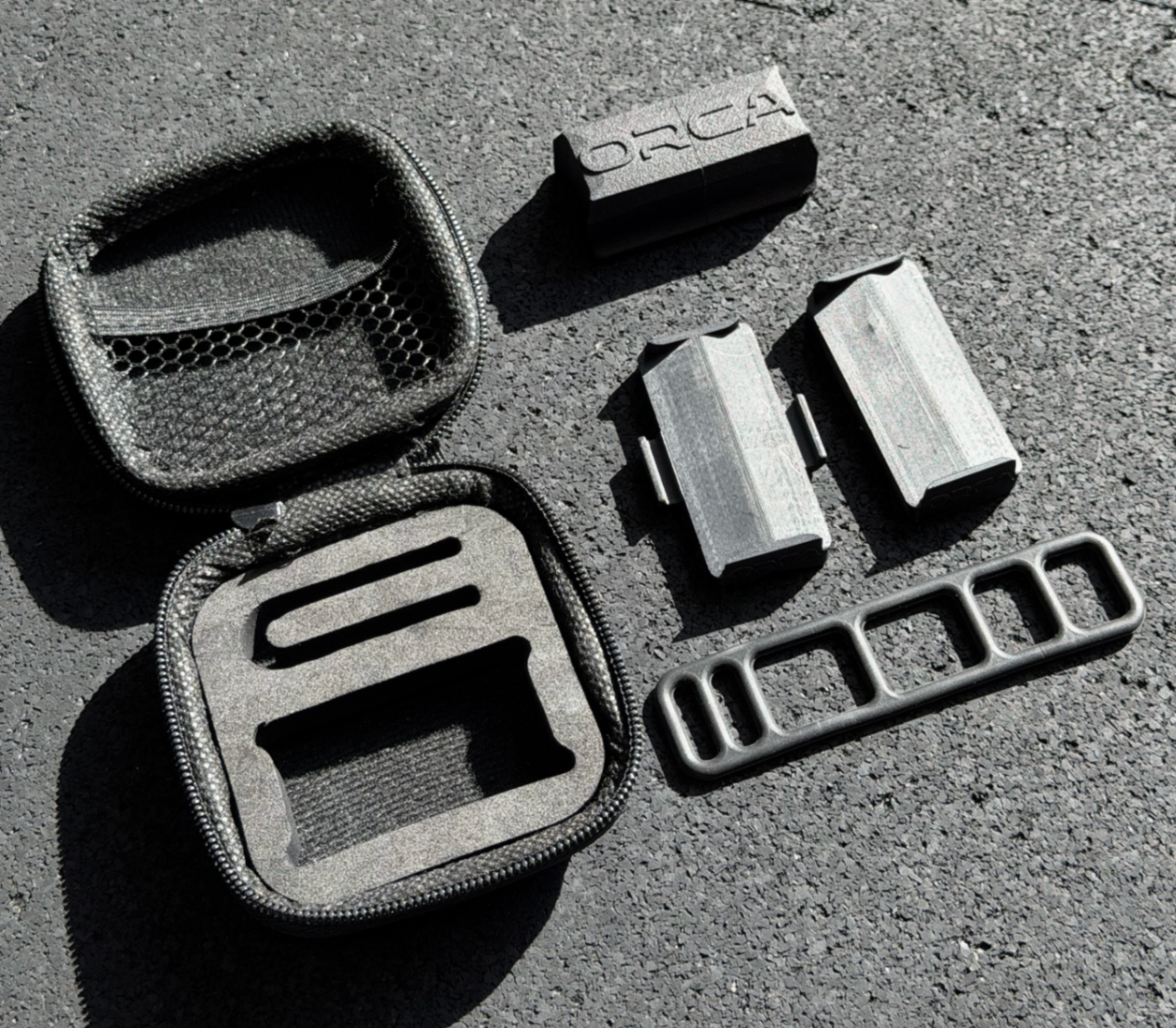 ORCA kit contents flat lay